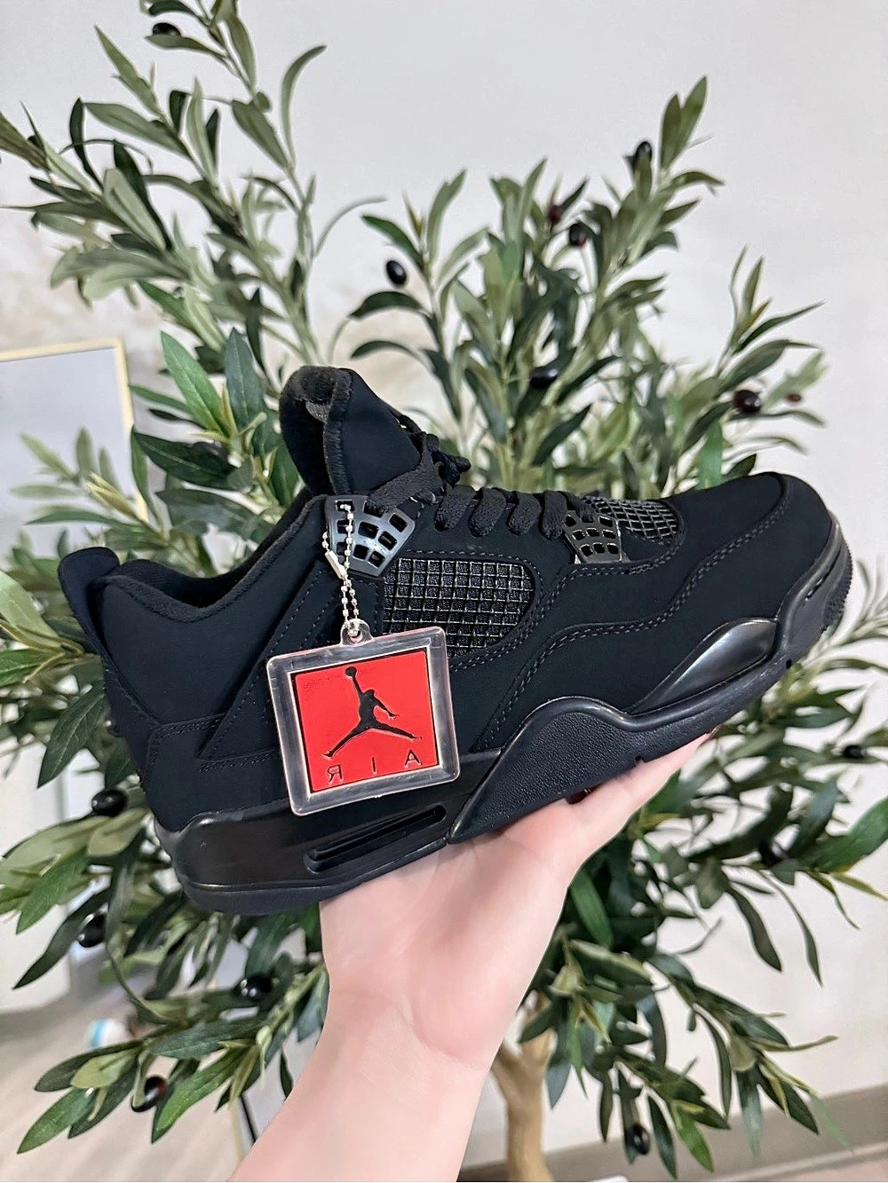 Jordan Air Jordan 4 Retro Black Cat Black Sneakers NWT